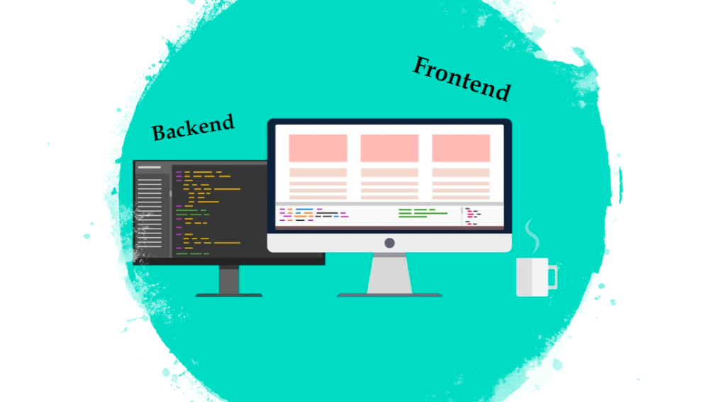 frontend backend title image